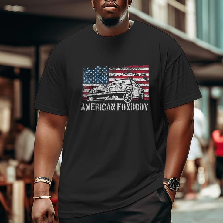 American Foxbody Muscle Car 50L Big and Tall Men T-shirt