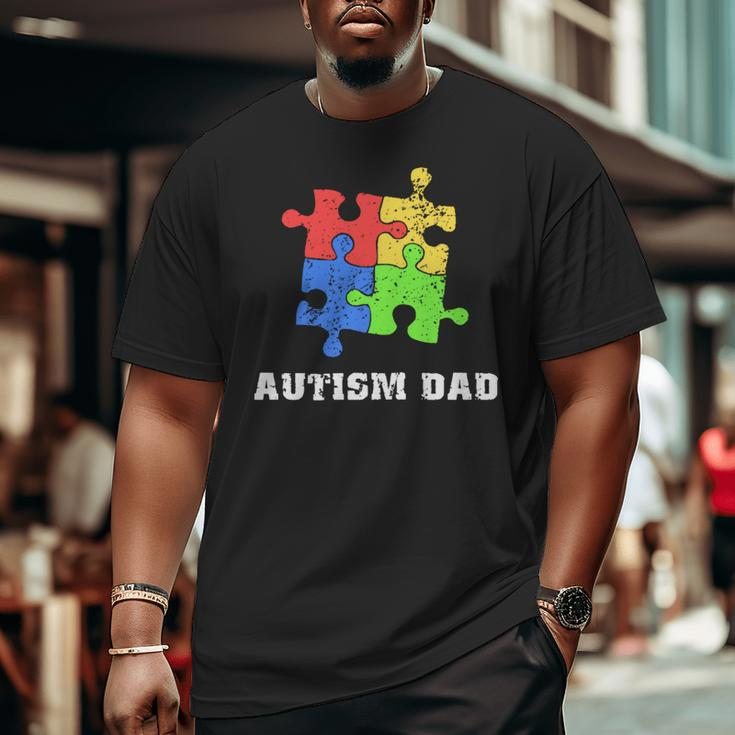 Autism DadEducate Love Support Big and Tall Men T-shirt