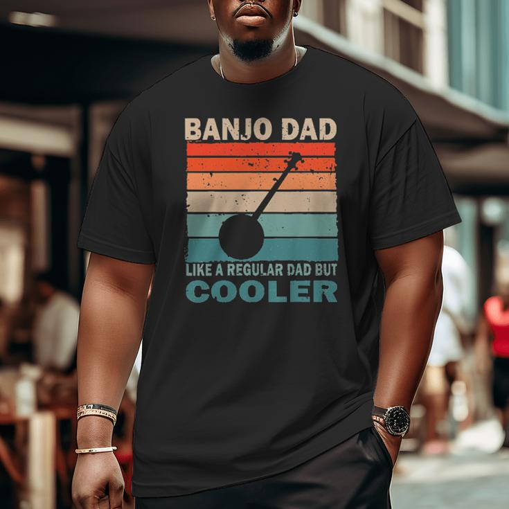 Banjo Dad But Cooler Vintage Tee S Big and Tall Men T-shirt