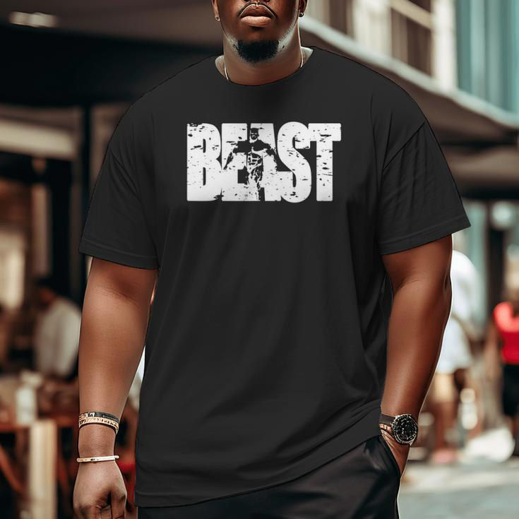 BeastWorkout Clothes Gym Fitness Big and Tall Men T-shirt