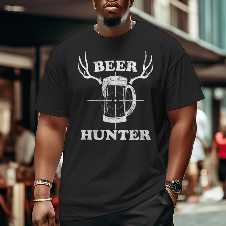Beer HunterCraft Beer Lover Big and Tall Men T-shirt