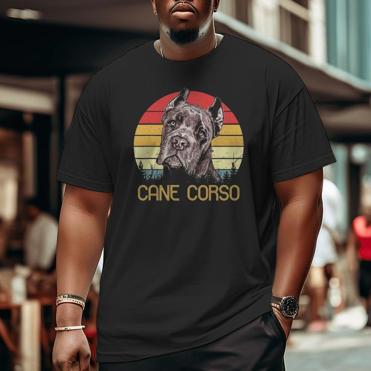 Cane Corso Retro Vintage Cane Corso Big and Tall Men T-shirt