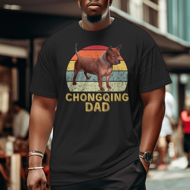 Chinese Chongqing Dog Dad Retro My Dogs Are My Cardio Big and Tall Men T-shirt