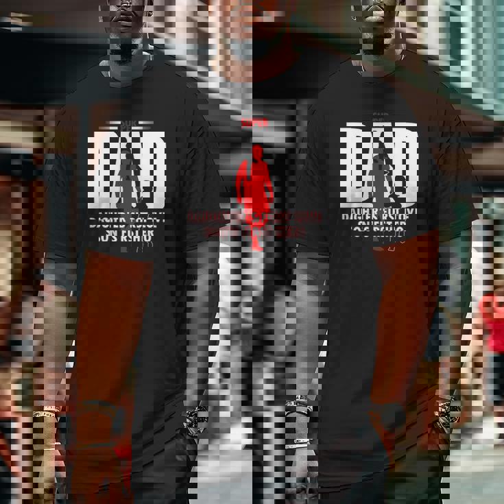 Dad Son's First Hero Daughter's First Love Mens Fathers Day Big and Tall Men T-shirt