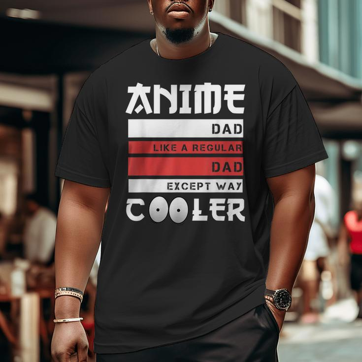 Father's Day Anime Dad Cute Japanese Anime Dad Big and Tall Men T-shirt