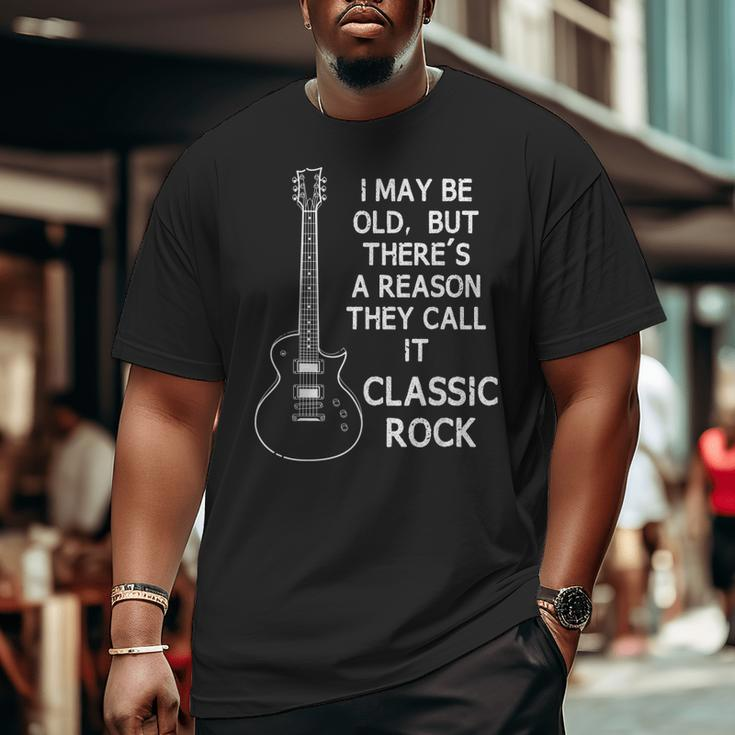 Guitar Guitarist Musician Rock Music Men Dad Big and Tall Men T-shirt