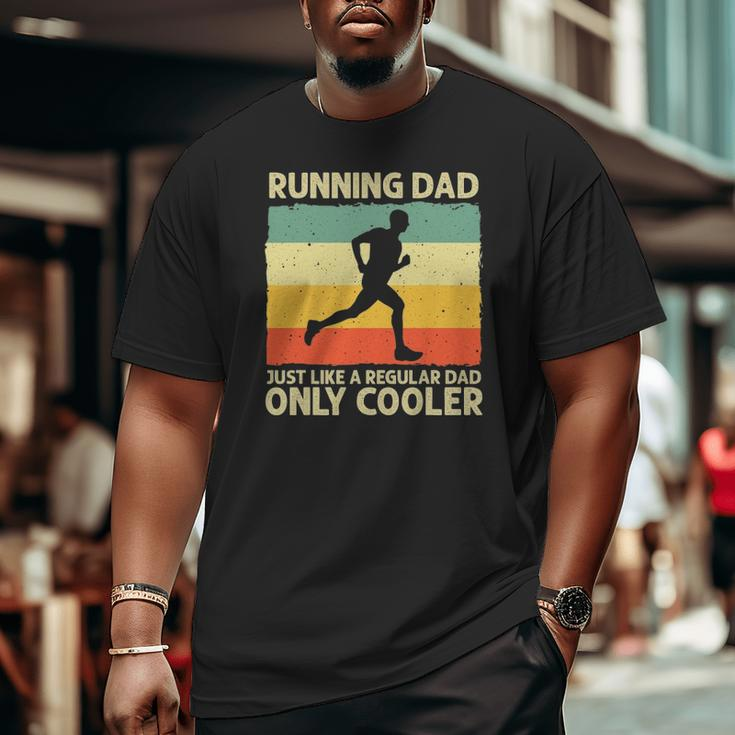 Running For Men Dad Marathon Runner Coach Marathoner Big and Tall Men T-shirt