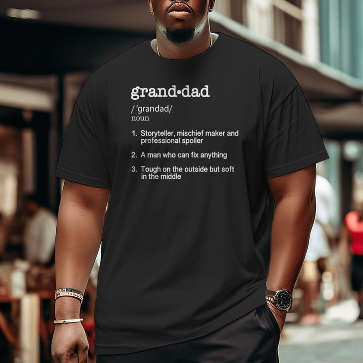 Granddad Definition Tee Big and Tall Men T-shirt