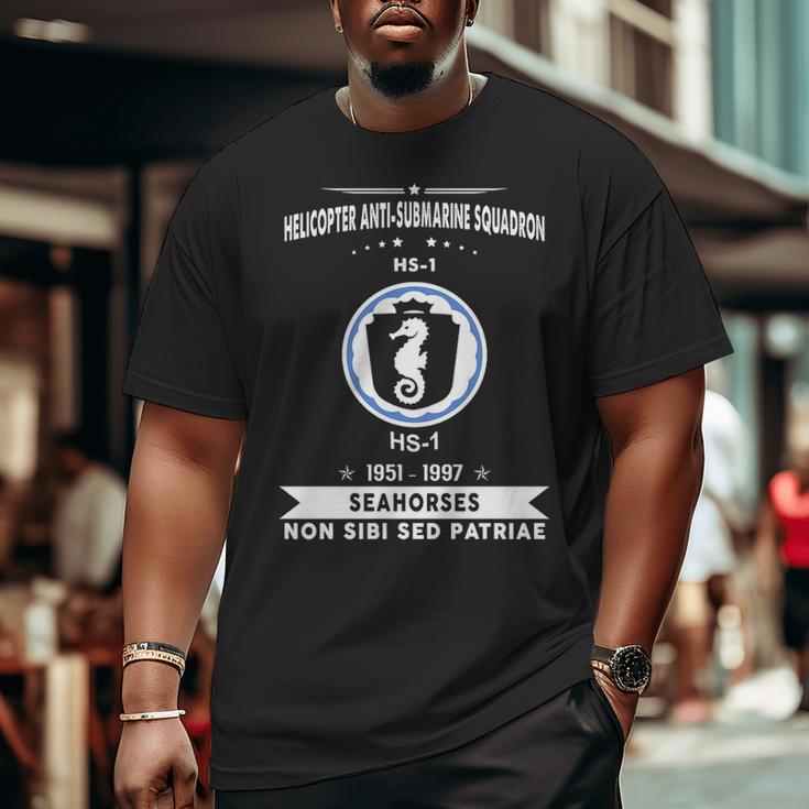 Helicopter Anti-Submarine Squadron 2 Hs Big and Tall Men T-shirt