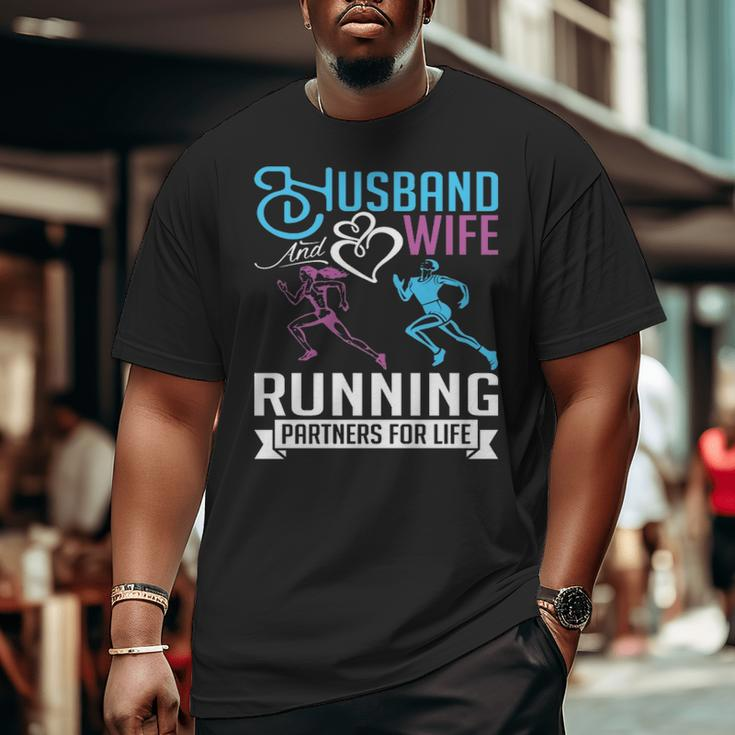 Husband And Wife Running Sweet Valentine’S Day Big and Tall Men T-shirt