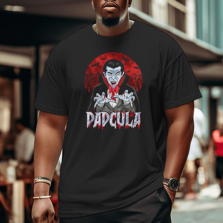 Mens Halloween Dad Dracula Costume Dadcula Big and Tall Men T-shirt