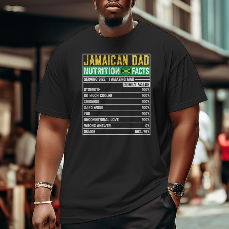 Mens Jamaican Dad Dad Hero Nutritional Father's Day Big and Tall Men T-shirt