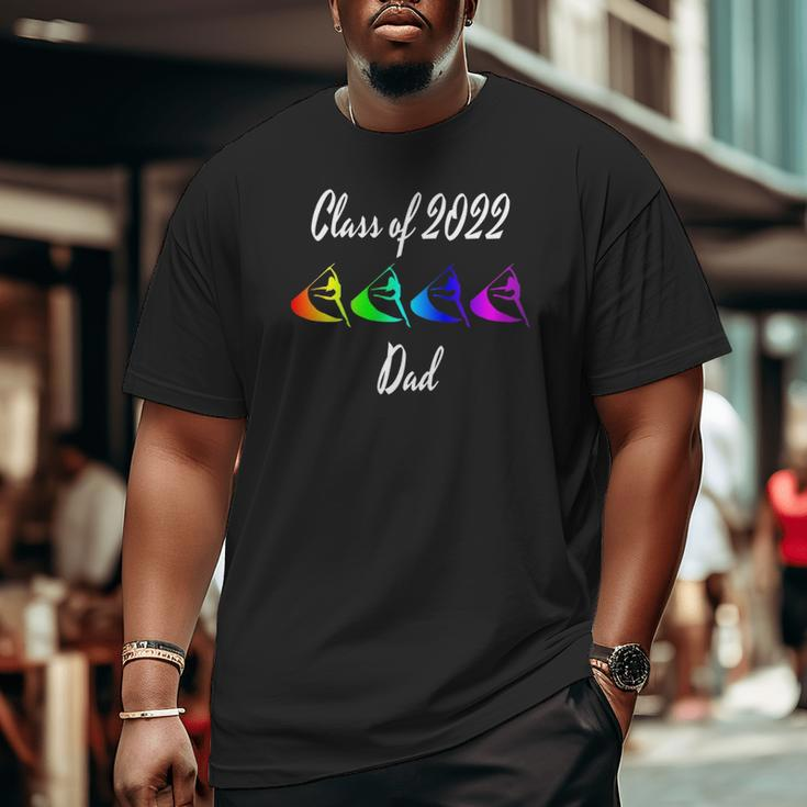 Mens Rainbow Color Guard Dad Flag Graphic Class Of 2022 Ver2 Big and Tall Men T-shirt