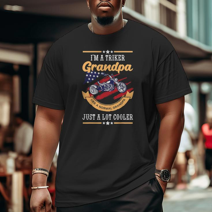 Mens Triker Grandpa Normal Grandfather Lot Cooler Trike Granddad Big and Tall Men T-shirt