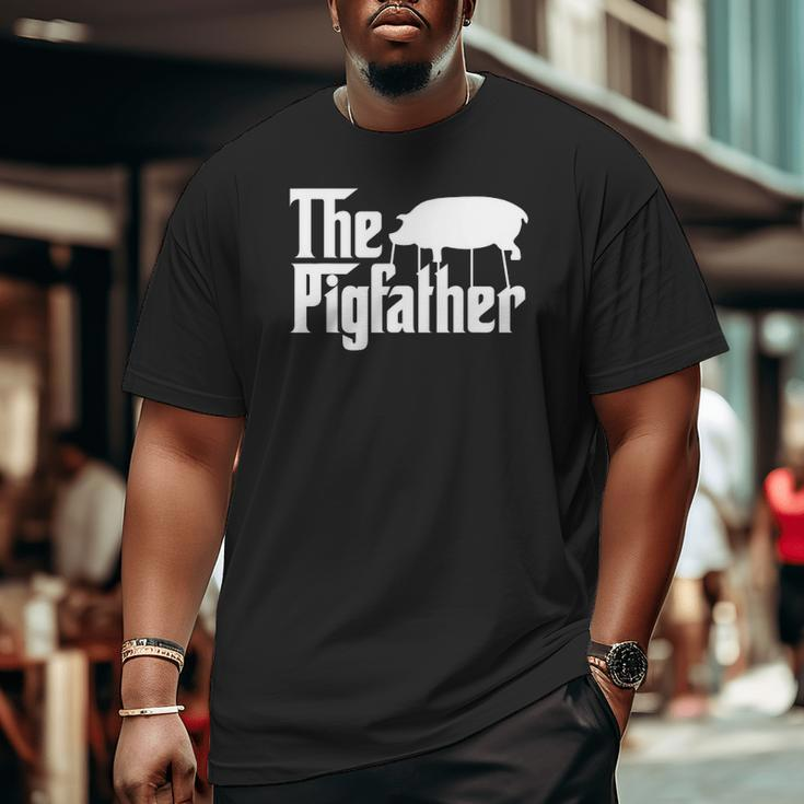 The Pigfather Farm Animal Bacon Novelty Big and Tall Men T-shirt
