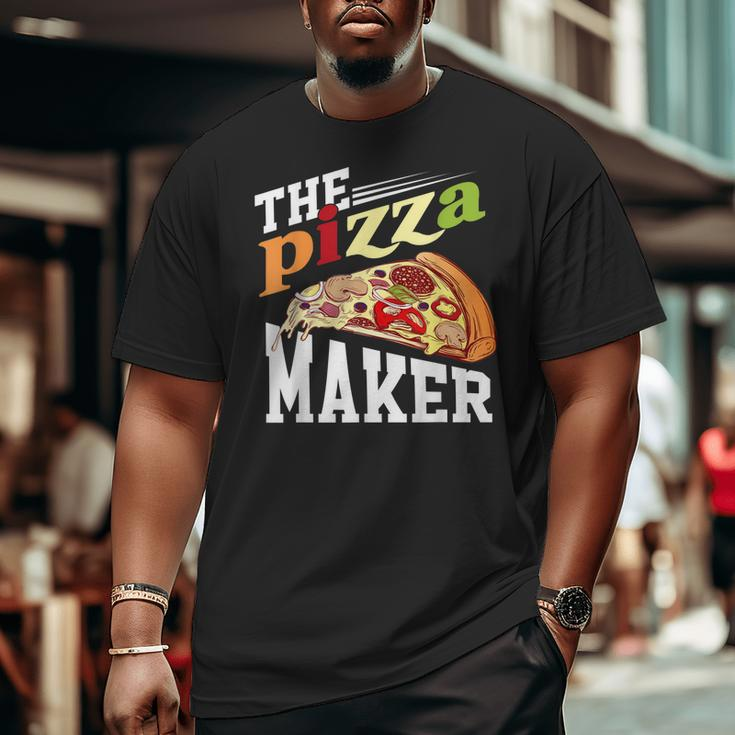 Pregnancy The Pizza Maker Dad Matching Father To Be Big and Tall Men T-shirt