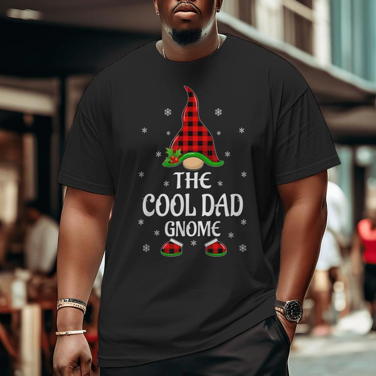 Red Buffalo Plaid Matching The Cool Dad Gnome Christmas Big and Tall Men T-shirt