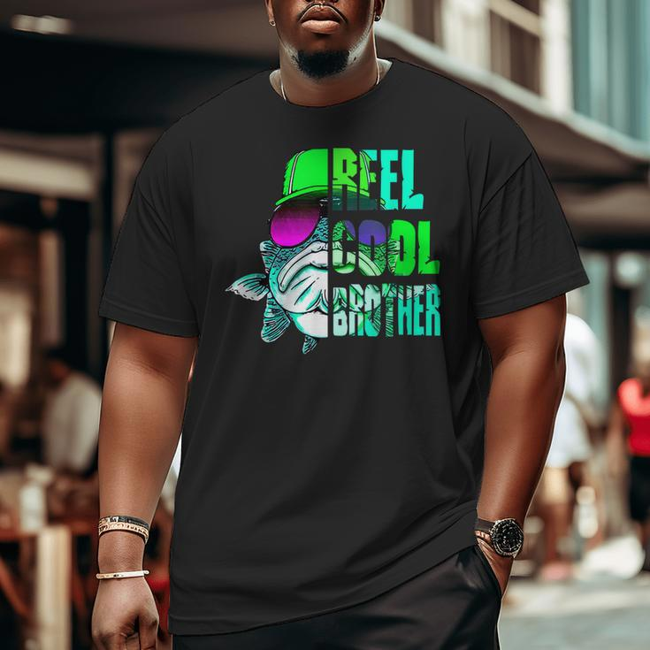 Reel Cool Brother Fathers Day For Fishing Dad Big and Tall Men T