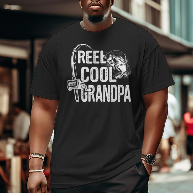 Reel Cool Grandpa Fisherman Fishing Fathers Day For Dad Papa Big