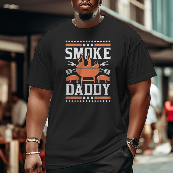 Smoke Daddy Dad Bbq Big and Tall Men T-shirt