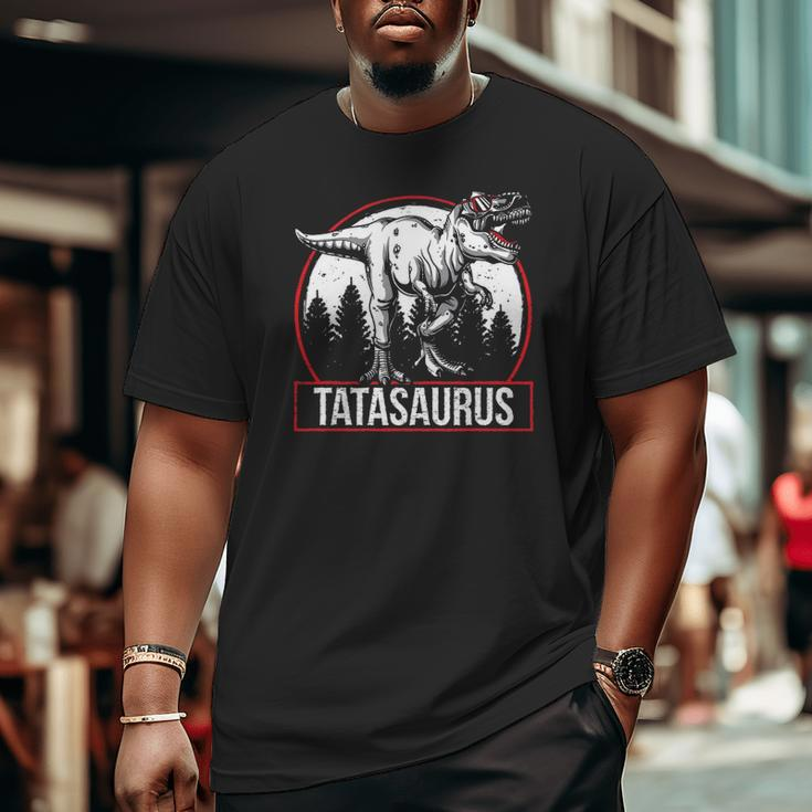 Tatasaurus Dinosaur Tata Saurus Father's Day Big and Tall Men T-shirt