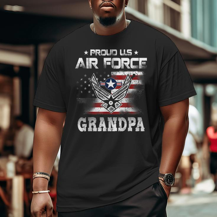 Us Air Force Proud Grandpa Proud Air Force Grandpa Father Big and Tall Men T-shirt