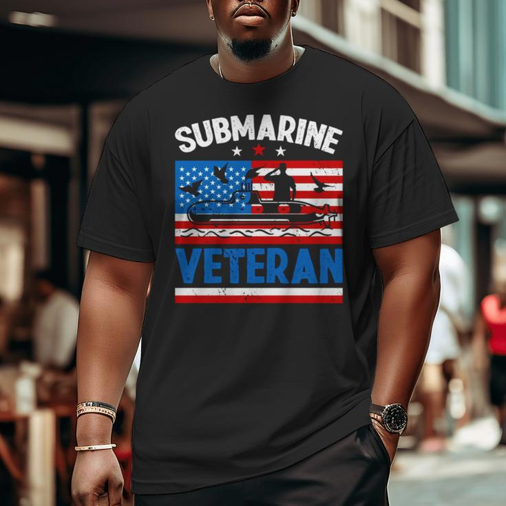 Us Submariner Veteran Submarine Day Big and Tall Men T-shirt