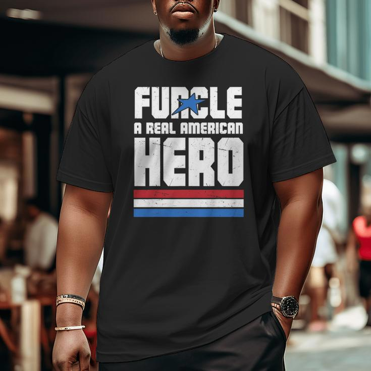 Veteran 365 Funcle Real American Hero Tee Father's Day Uncle Big and Tall Men T-shirt