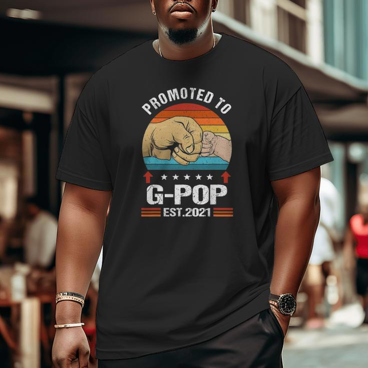 Vintage Promoted To G-Pop 2021 Father Day Big and Tall Men T-shirt