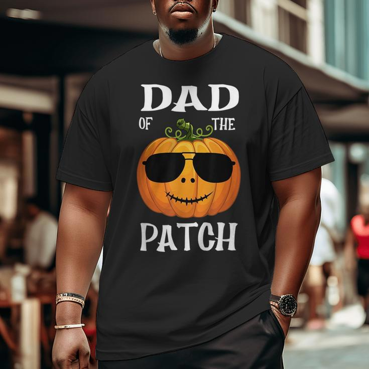 Vintage Pumpkin Dad Of The Patch Halloween Family For Dad Big and Tall Men T-shirt