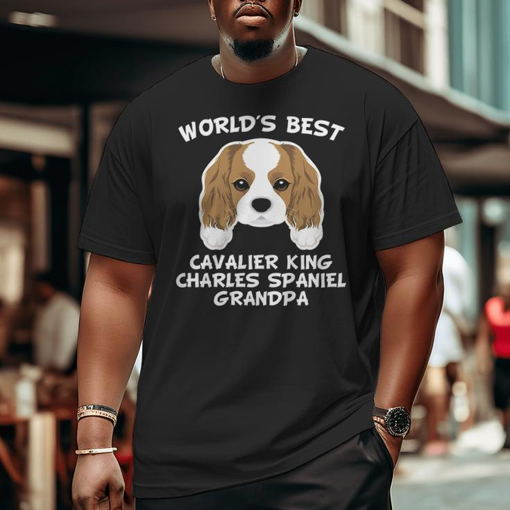 World's Best Cavalier King Charles Spaniel Grandpa Big and Tall Men T-shirt