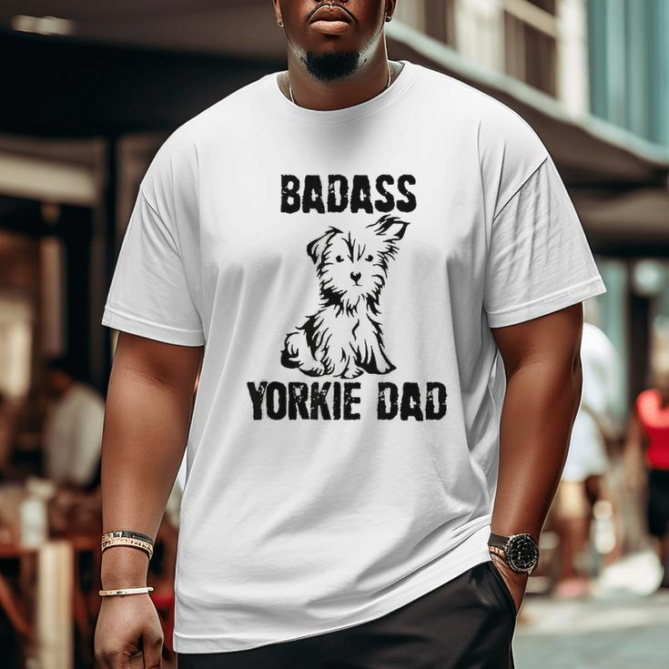 Ba Dass Yorkie Dad Big and Tall Men T-shirt
