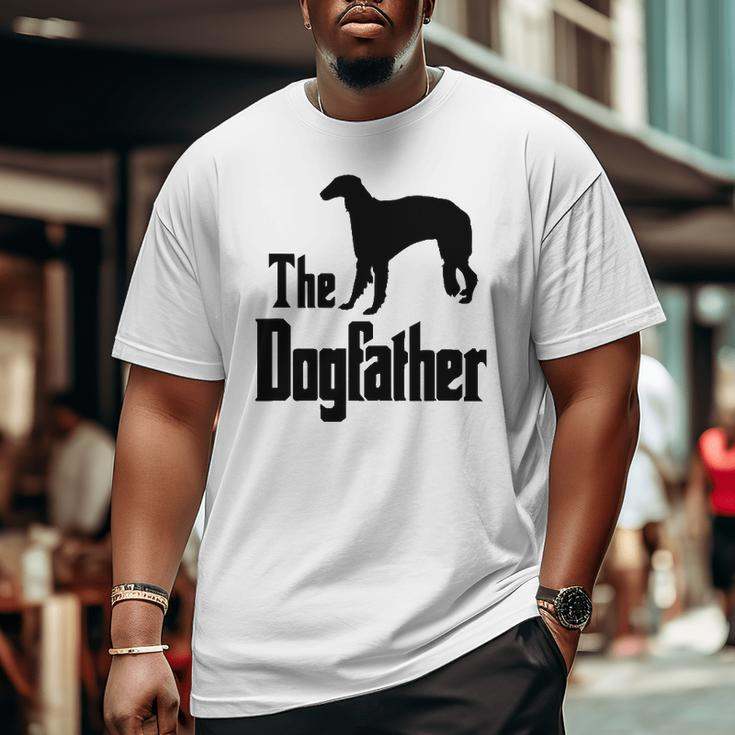 The Dogfather Dog Borzoi Big and Tall Men T-shirt