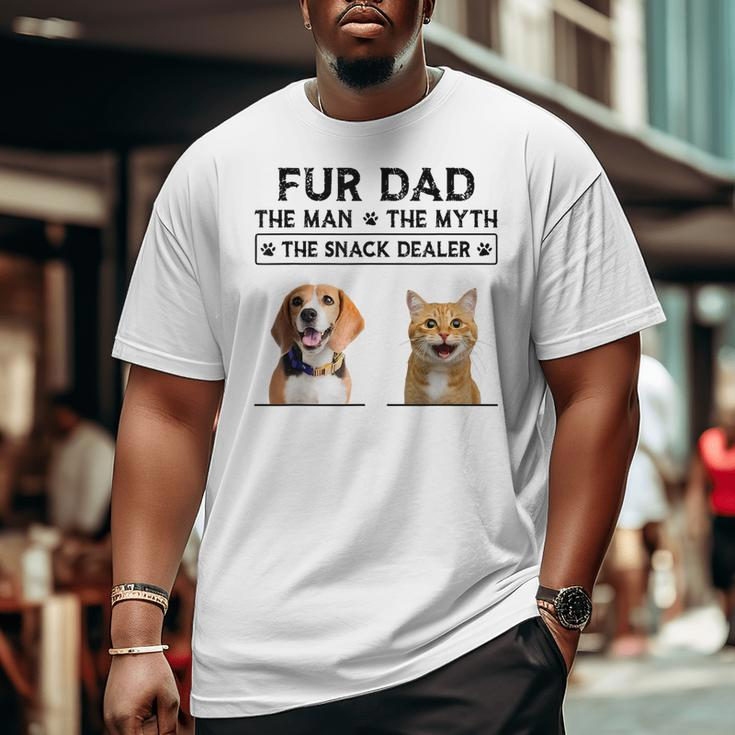 Fur Dad The Man The Myth The Snack Dealer Big and Tall Men T-shirt