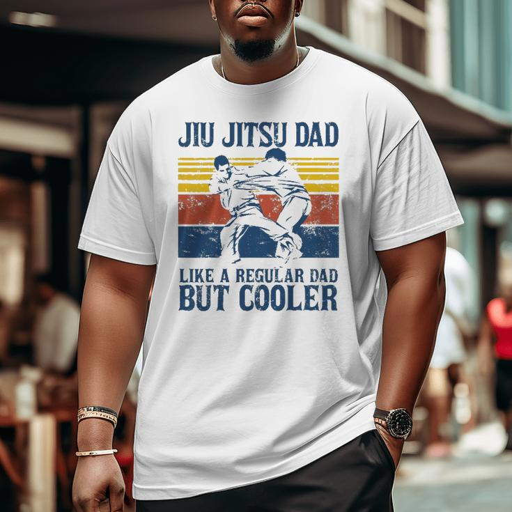 Mens Father’S Day Jiu Jitsu Dad Training Father Vintage Big and Tall Men T-shirt