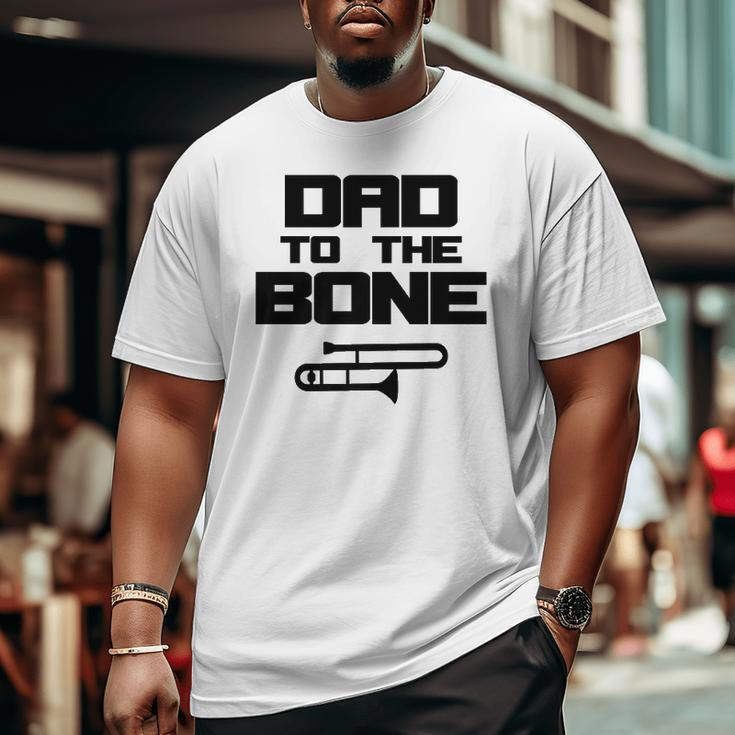 Mens School Marching Band Parent Trombone Dad Big and Tall Men T-shirt
