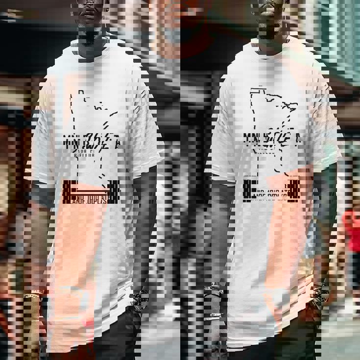 Minneswoleta Barbell Minnesota Gymer Big and Tall Men T-shirt