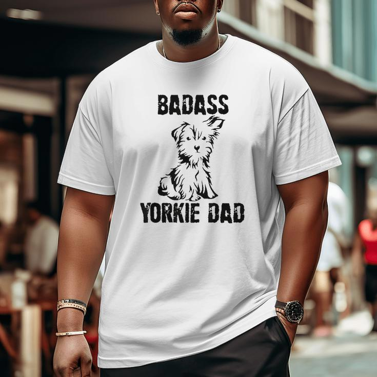 Yorkie Dad Big and Tall Men T-shirt