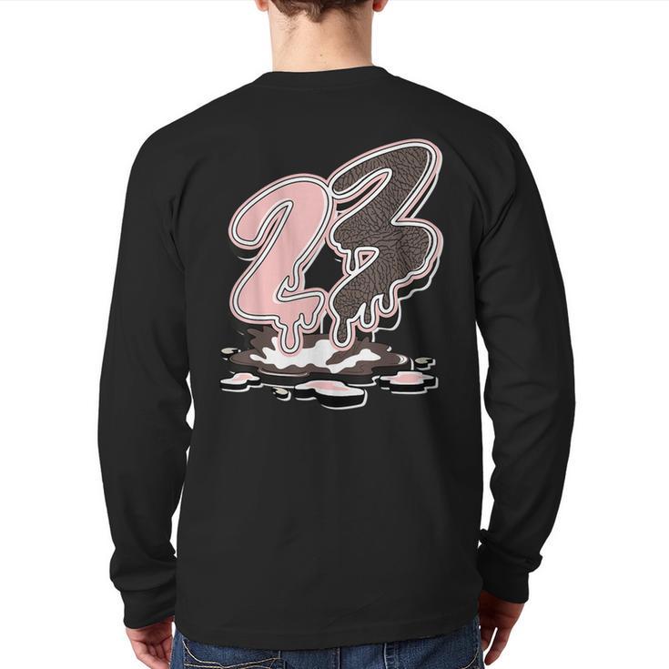 23 Drip Retro Neapolitan 3S Matching Back Print Long Sleeve T-shirt