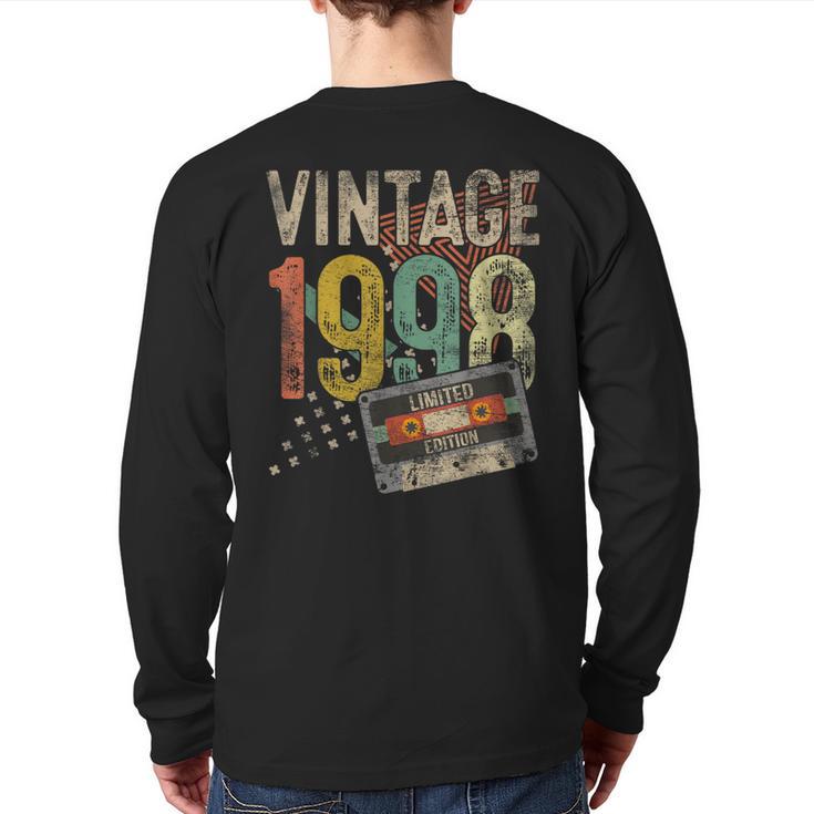 25 Year Old Vintage 1998 Limited Edition 25Th Birthday Back Print Long Sleeve T-shirt