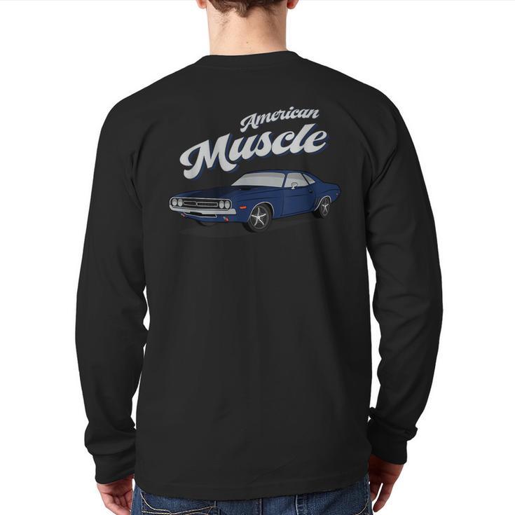 American Muscle Car 60S 70S Vintage Back Print Long Sleeve T-shirt