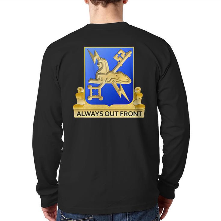 Army Military Intelligence Corps Regiment Insignia Back Print Long Sleeve T-shirt