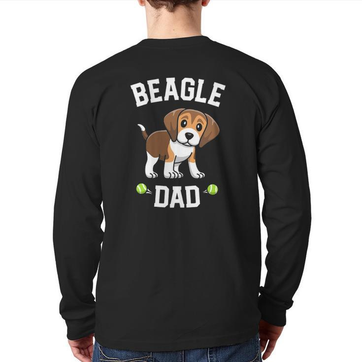 Beagle S For Men Beagle Dad For Beagle Lovers Back Print Long Sleeve T-shirt