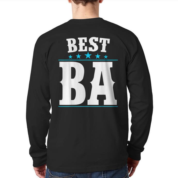 Best Ba For World's Greatest Grandpa Back Print Long Sleeve T-shirt