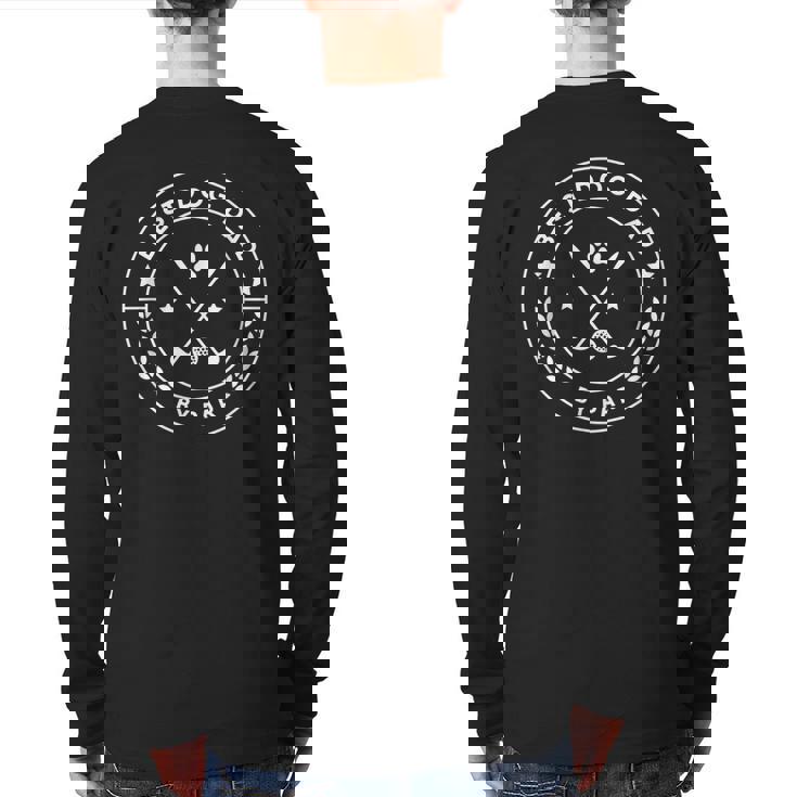 Best Dog Dad By Par For Golfer  Back Print Long Sleeve T-shirt