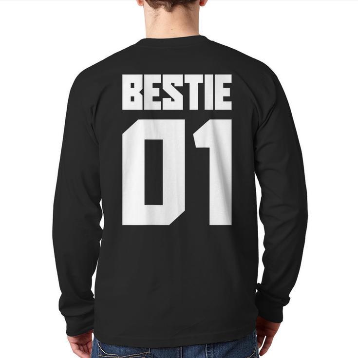 Bestie 01 Bestie 02 Bestie Squad Matching Bff Friend Crew Back Print Long Sleeve T-shirt