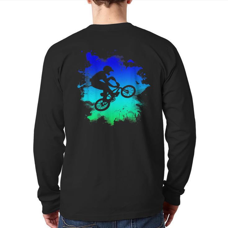 Bmx Bike For Riders Back Print Long Sleeve T-shirt