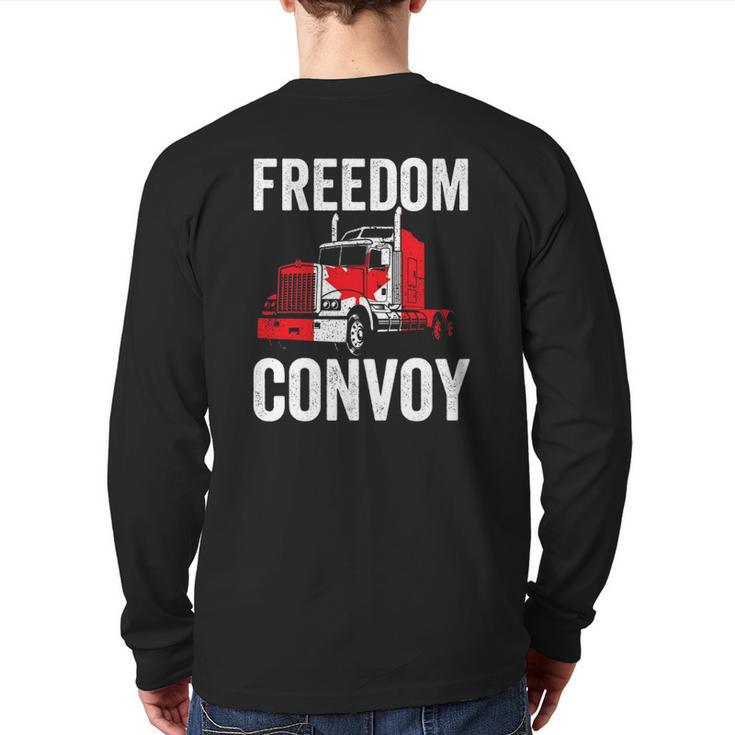 Canada Freedom Convoy 2022 Fringe Minority Back Print Long Sleeve T-shirt