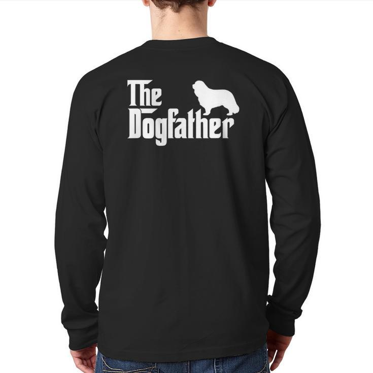 Cavalier King Charles Spaniel Lover Dogfather Back Print Long Sleeve T-shirt