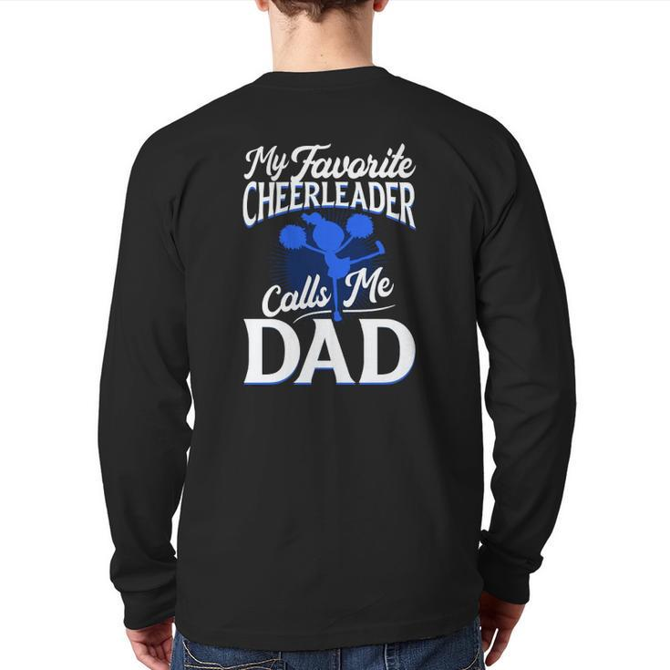 Cheer Dad  For Dad  Back Print Long Sleeve T-shirt